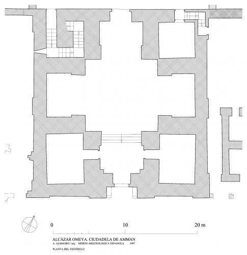 Ciudadela de Amman (Jordania) - Planta vestibulo 