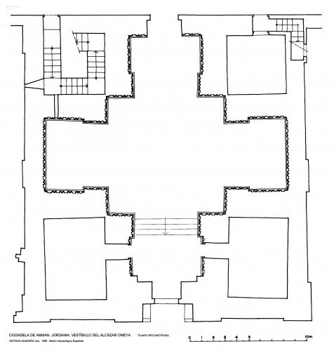 Ciudadela de Amman (Jordania) - Planta vestibulo restaurado