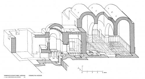 Qusayr Amra (desierto de Jordania) - Perspectiva interior