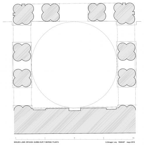 Mezquita del viernes (Isfahan, Irán) - Planta Qubba Sur