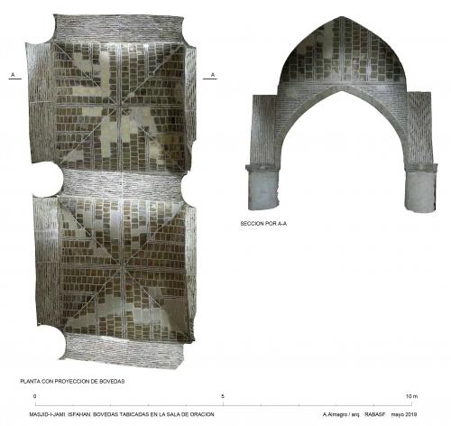 Mezquita del viernes (Isfahan, Irán) - Bóvedas tabicadas