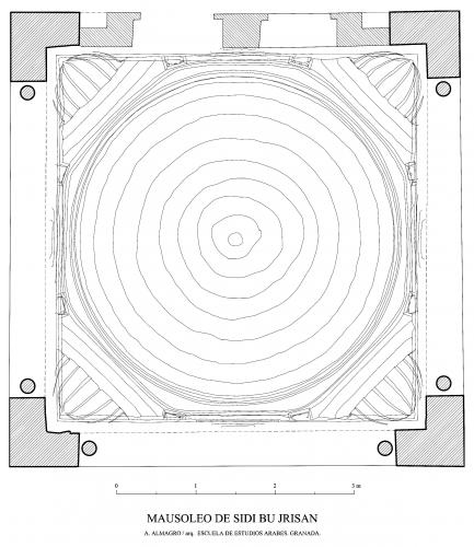 Mausoleo Sidi Bu Jrisan (Túnez) - Planta qubba