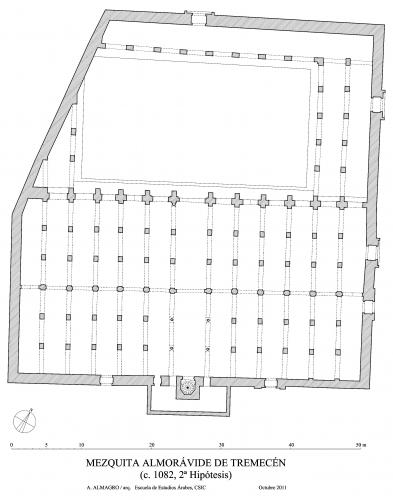Mezquita aljama (Tremecén, Argelia) - Planta 2º hipótesis 1082