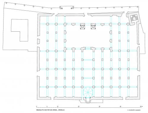 Mezquita mayor de Argel (Argelia) - Planta actual