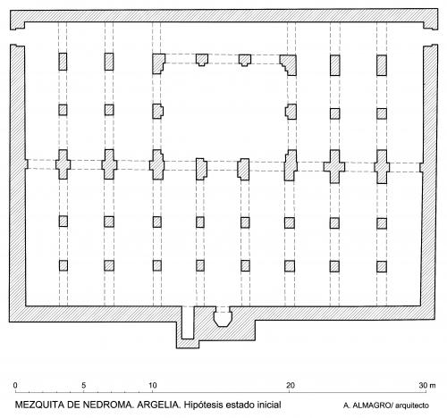 Mezquita mayor de Nedroma (Argelia) - Planta hipótesis de la mezquita mayor