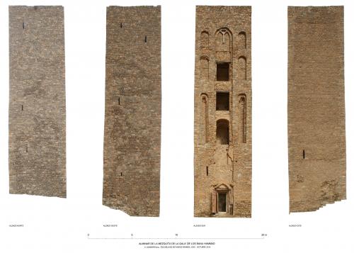 Qala de los Banu Hammad (Argelia) - Alzados alminar ortoimagenes