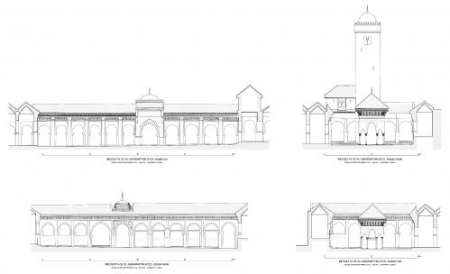 Mezquita Qarawiyyin (Fez, Marruecos) - Alzados patio