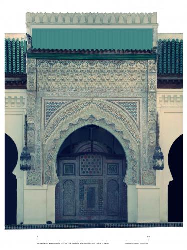 Mezquita Qarawiyyin (Fez, Marruecos) - Arco entrada nave central 