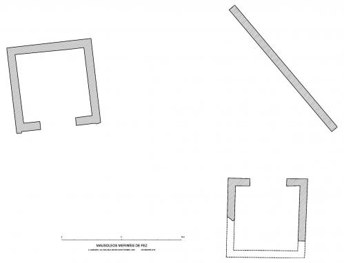 Mausoleos Meriníes (Fez, Marruecos) - Planta mausoleos 1 y 2