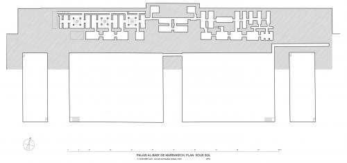 Palacio al-Badi (Marrakech, Marruecos) - Planta sótanos actual