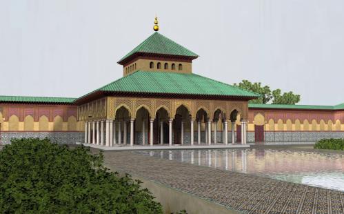 Qasr al-Badi' (Marrakech, Marruecos) - La qubba oriental desde el noroeste