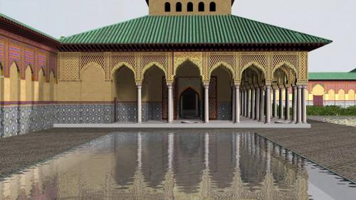 Qasr al-Badi' (Marrakech, Marruecos) - La qubba oriental desde el norte