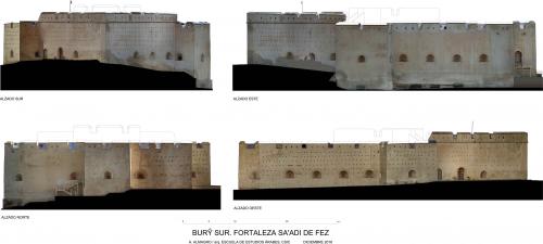 Bury Sur (Fez, Marruecos) - Alzados ortoimágenes