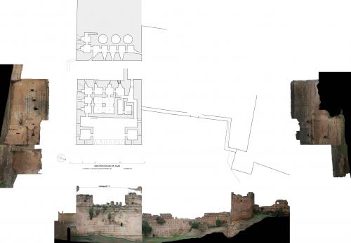 Bastión saadí (Taza, Marruecos) - Plantas y alzados actual ortoimagenes
