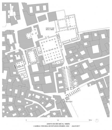 Zawiya Abu al-Abbas (Marrakech, Marruecos) - Plano de situación