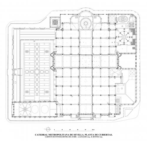 Catedral de Sevilla - Planta de cubiertas 