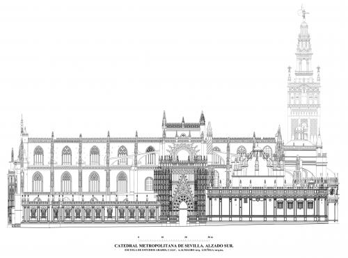 Catedral de Sevilla - Alzado sur 