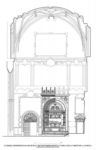 Catedral de Sevilla - Sección norte-sur  Capilla Virgen de la Antigua 