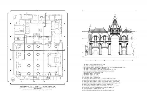 Colegiata del Salvador (Sevilla) - Indice de planos