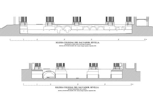 Colegiata del Salvador (Sevilla) - Secciones de la cripta