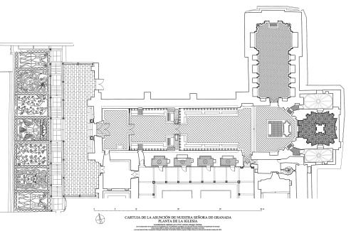 Cartuja de la Asunción (Granada) - Planta de la iglesia   