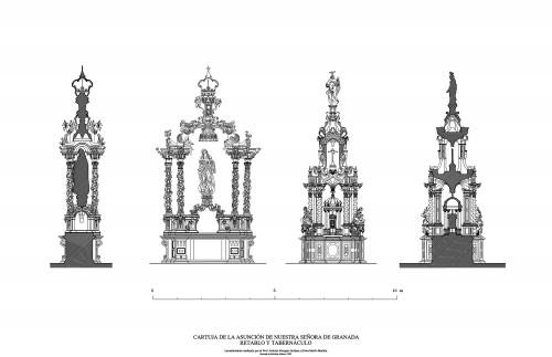 Cartuja de la Asunción (Granada) - Retablo y tabernáculo   