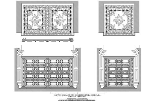 Cartuja de la Asunción (Granada) - Sacristía. Cajoneras   