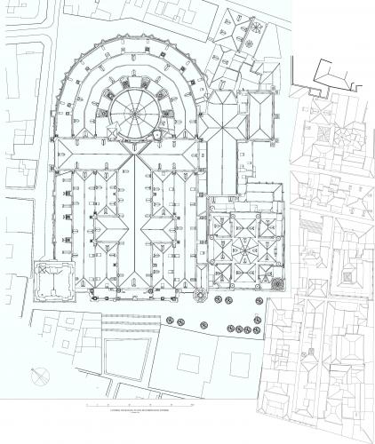 Catedral de Granada - Planta de cubiertas y entorno