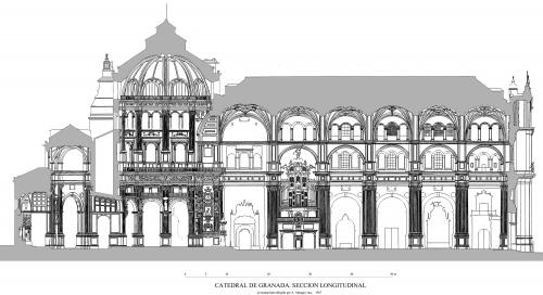 Catedral de Granada - Sección longitudinal