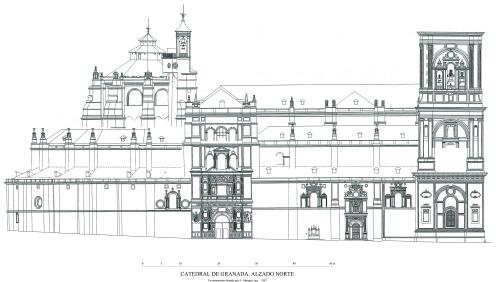Catedral de Granada - Alzado norte