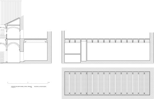 Monasterio Santa Isabel la Real (Granada) - Salón crujía oeste