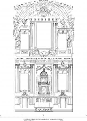 Catedral de Córdoba - Sección transversal por presbiterio