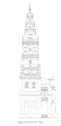 Catedral de Córdoba - Alzado sur de la torre-campanario