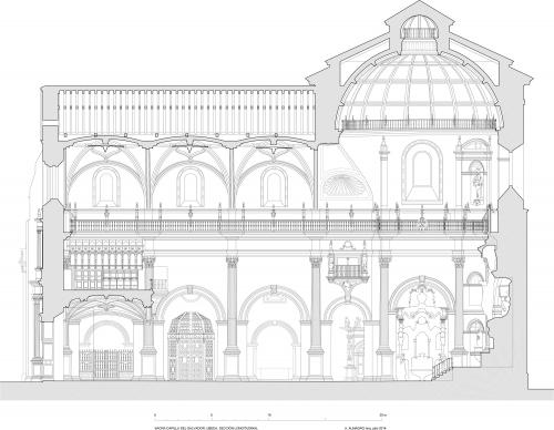 Iglesia del Salvador (Úbeda, Jaén) - Sección longitudinal