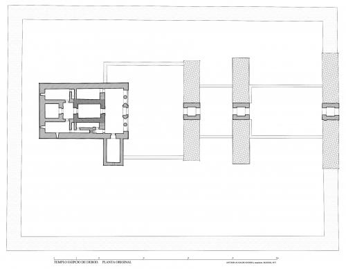Templo de Debod (Madrid) - Planta general original