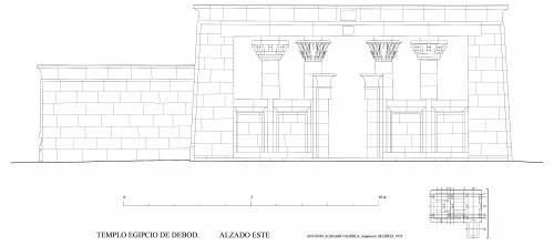 Templo de Debod (Madrid) - Alzado este