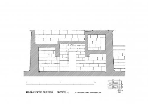 Templo de Debod (Madrid) - Sección transversal 4