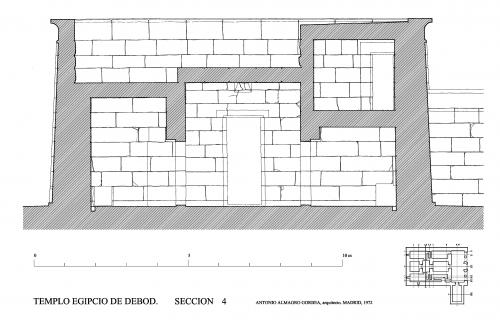 Templo de Debod (Madrid) - Sección transversal 5
