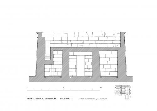 Templo de Debod (Madrid) - Sección transversal 7