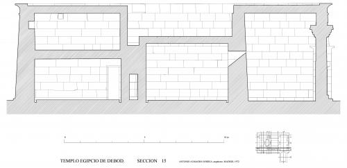 Templo de Debod (Madrid) - Sección transversal 15