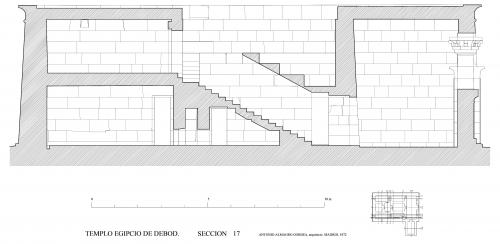 Templo de Debod (Madrid) - Sección transversal 17