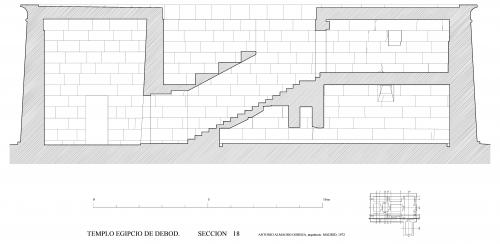 Templo de Debod (Madrid) - Sección transversal 18