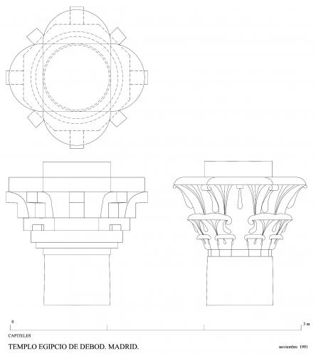Templo de Debod (Madrid) - Capiteles