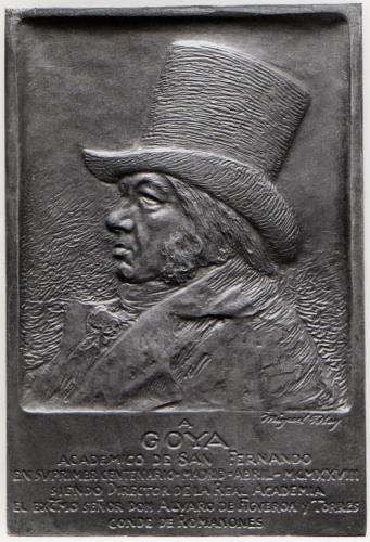 Placa homenaje a Goya