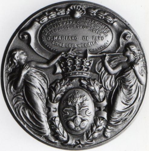 Medalla homenaje a Mariano de Pano