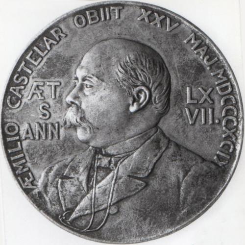 Medalla homenaje a Emilio Castelar