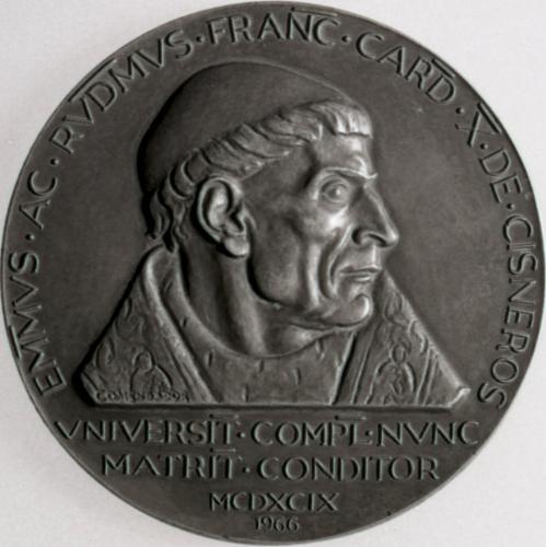 Medalla homenaje al Cardenal Cisneros