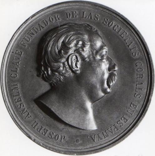 Medalla homenaje a José Anselmo Clavé