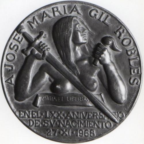 Medalla conmemorativa: Homenaje a José María Gil Robles 
