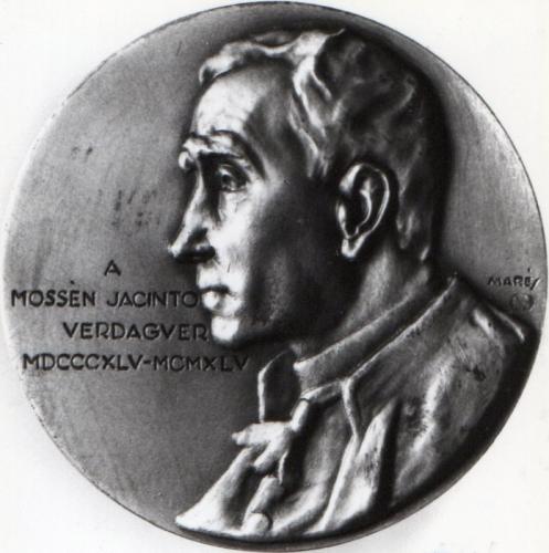 Medalla homenaje a Jacinto Verdaguer